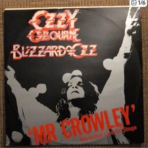 Ozzy Osbourne Mr. Crowley live vinyl EP, 1980